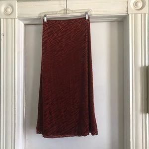 rust/brick skirt knee length brand new with tags